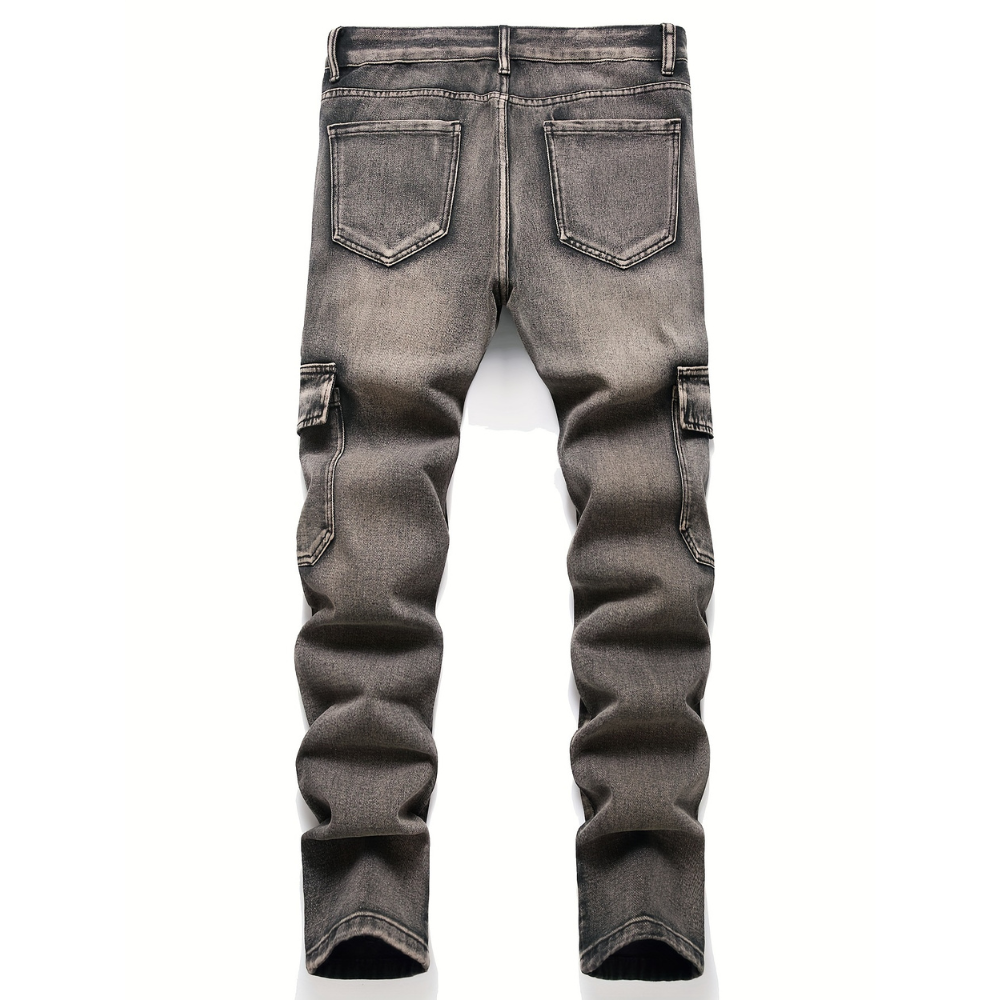 Lex Distressed Cargo Jeans